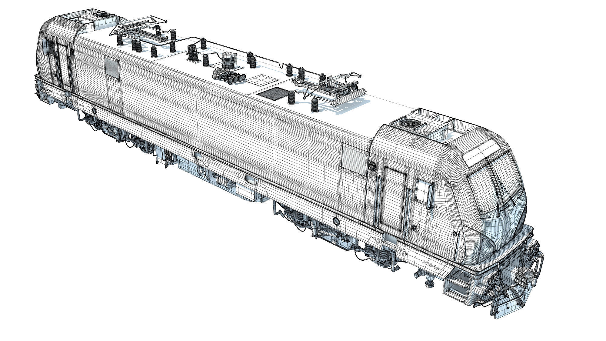 3D Amtrak Electric Locomotive 3D model_17