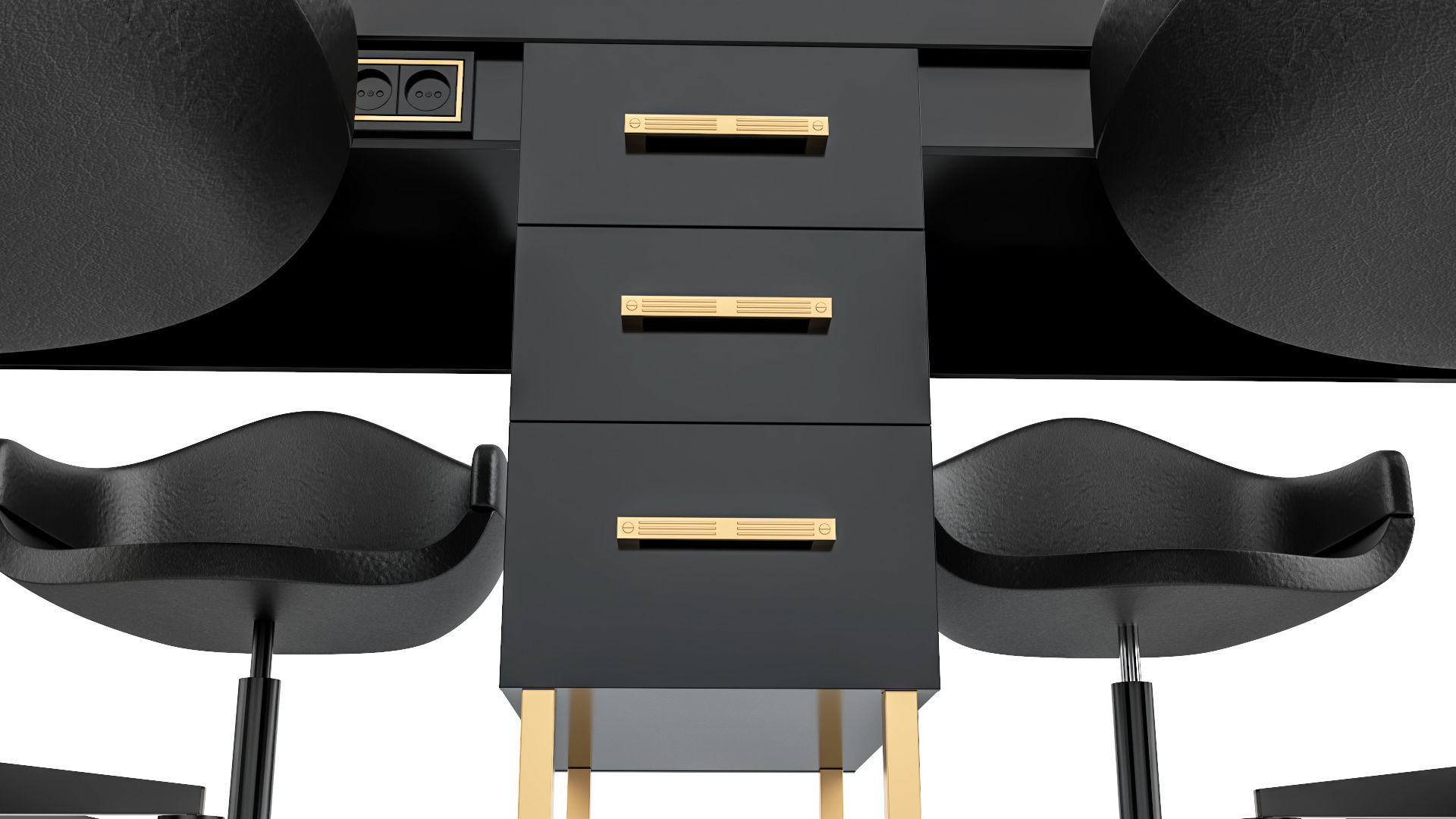 hair table gold 3D model_34