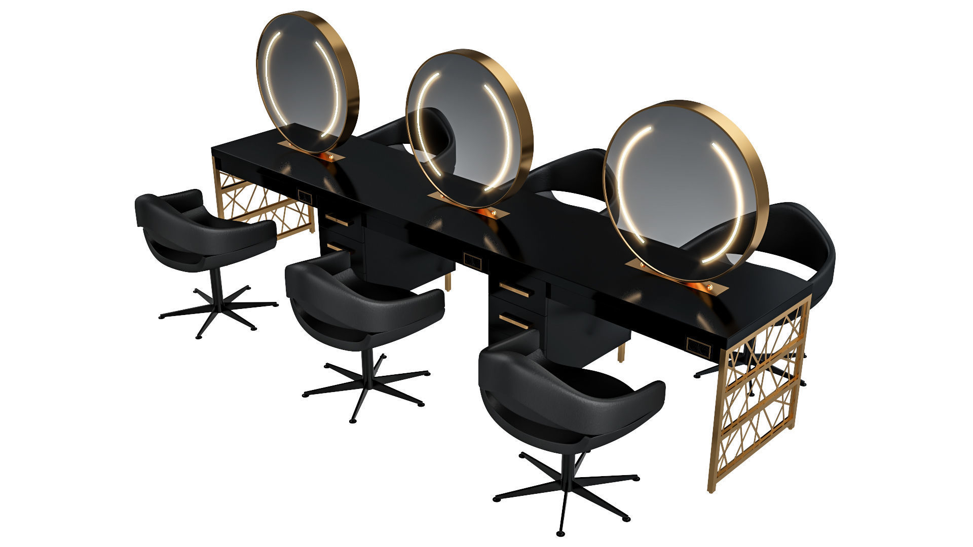hair table gold 3D model_40