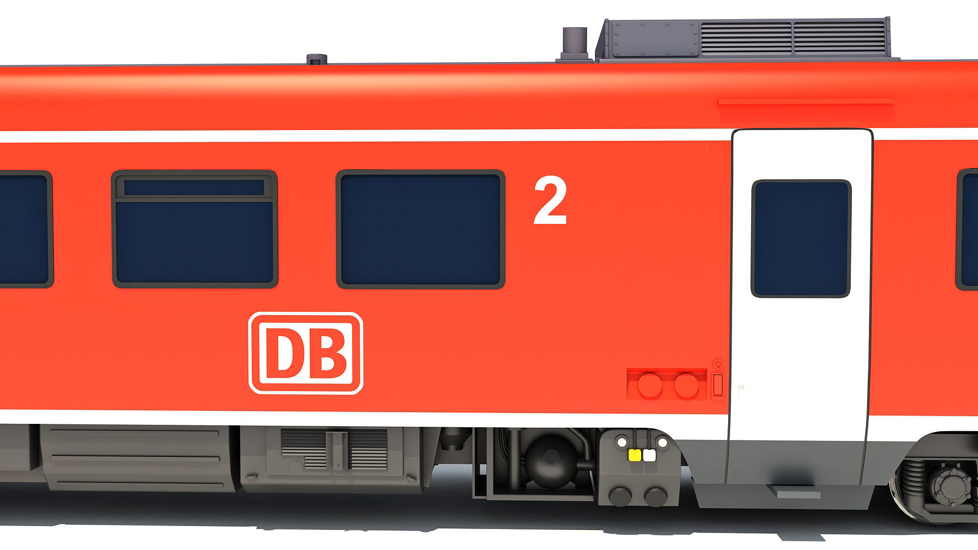 Deutsche Bahn Locomotive Train 3D model_13