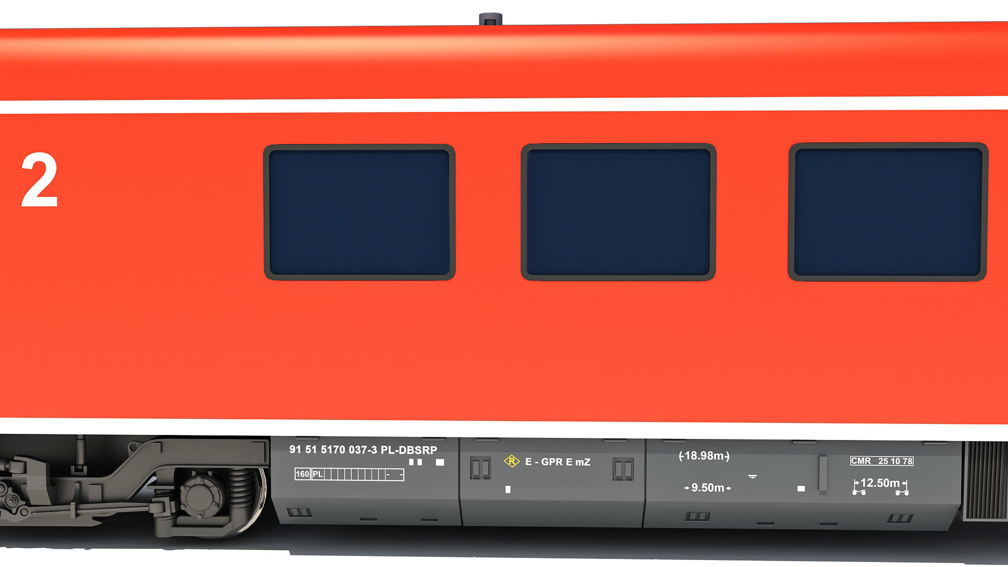 Deutsche Bahn Locomotive Train 3D model_12