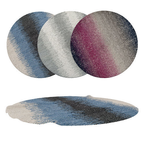 Round Rug Set 260 3D model