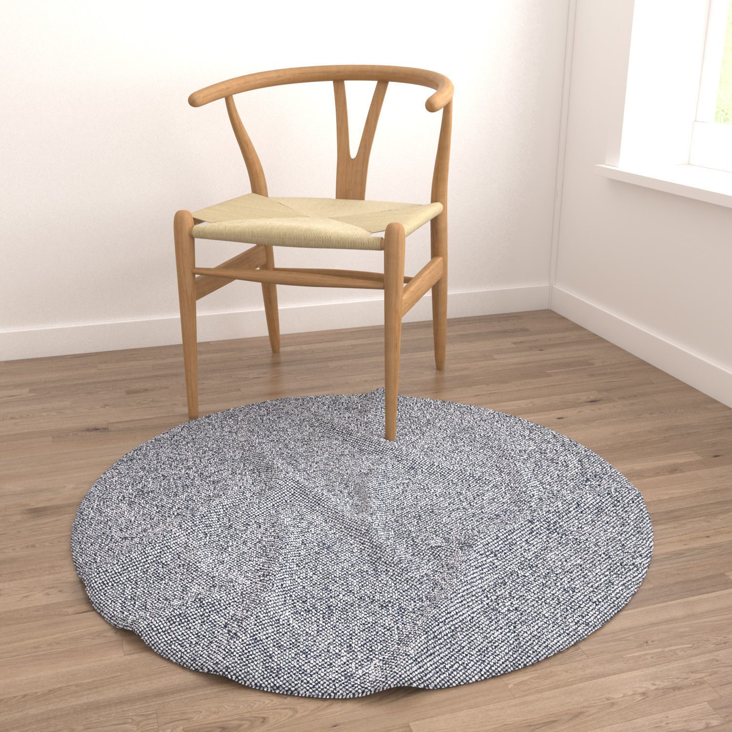Round Rug Set 261 3D model_3