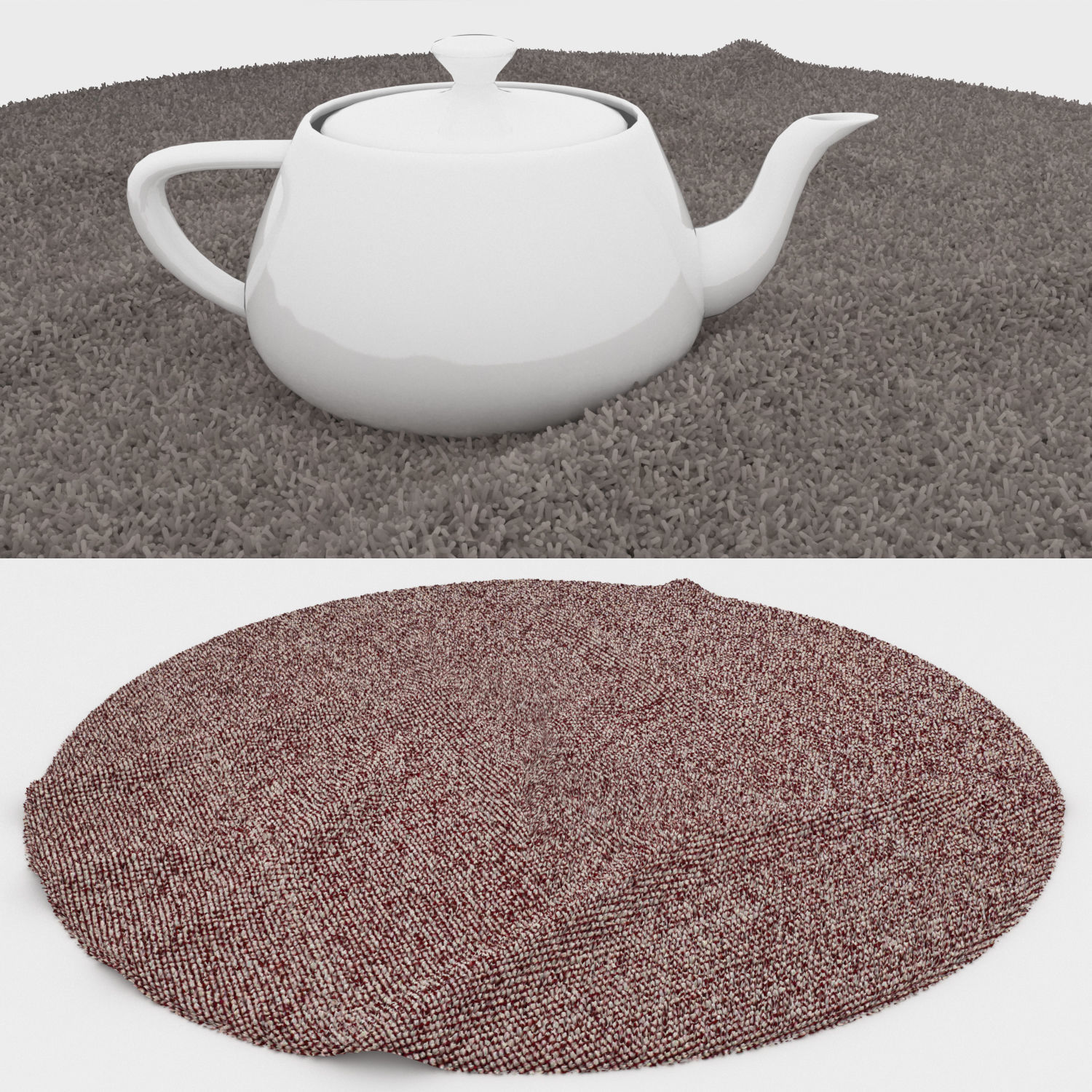 Round Rug Set 261 3D model_2