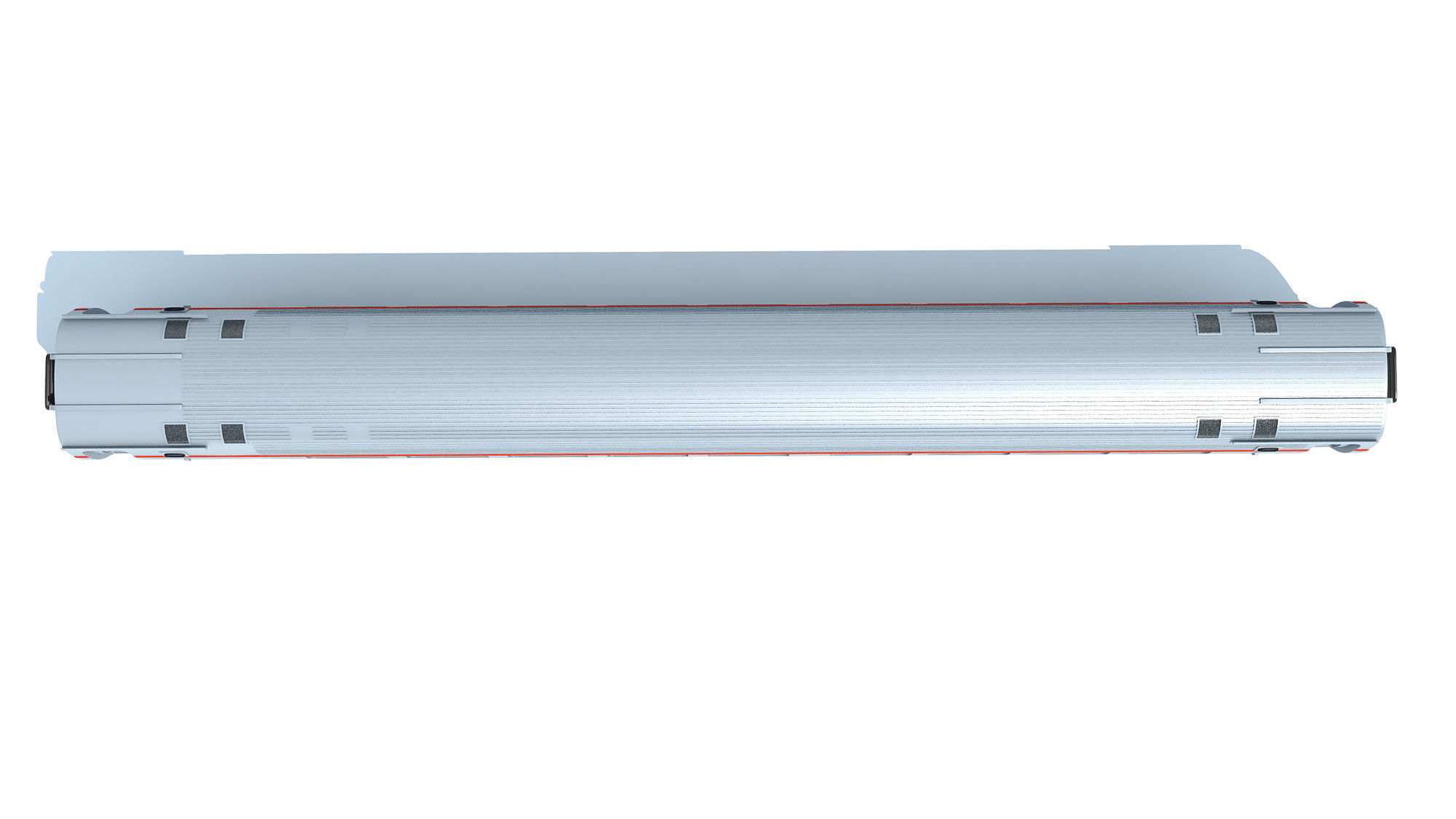 Passenger Train Car 3D model_8