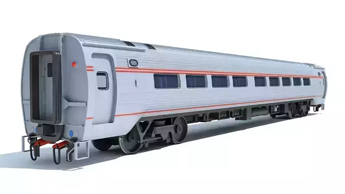Passenger Train Car 3D model