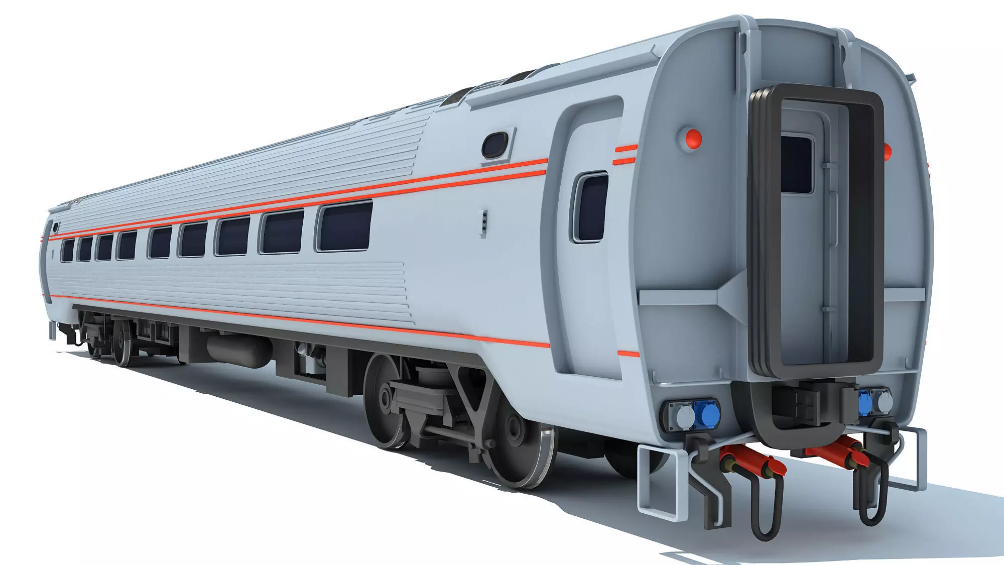 Passenger Train Car 3D 3D model