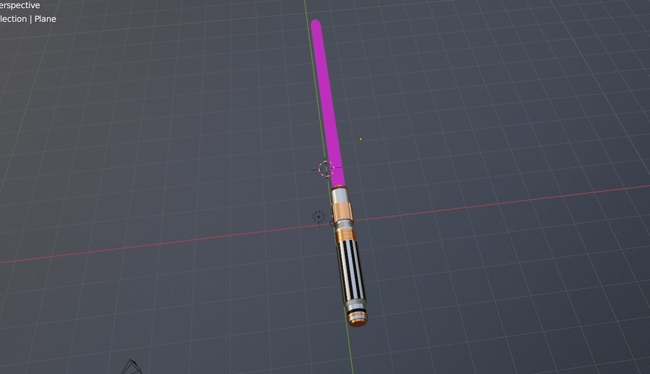 Mace Windu Lightsaber 3D print model_2