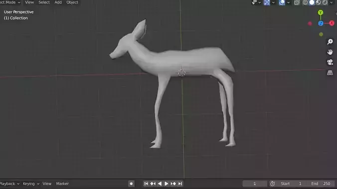 3D model of Deer 3D print model