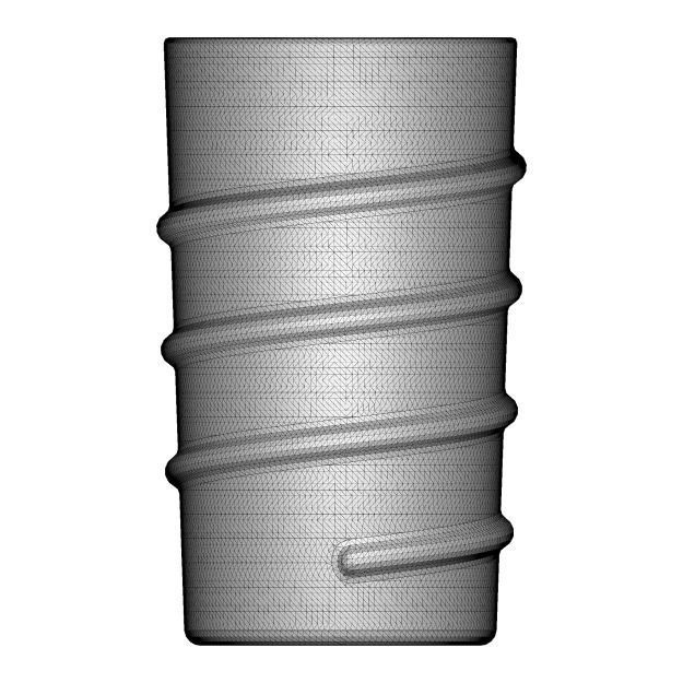 Spiral Glass Tumbler 3D print model_3