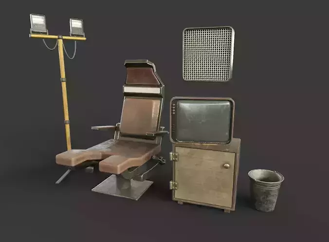RoomPack chair and lamp