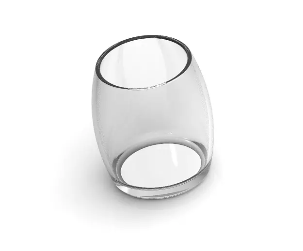 Short Glass Tumbler 3D print model_0