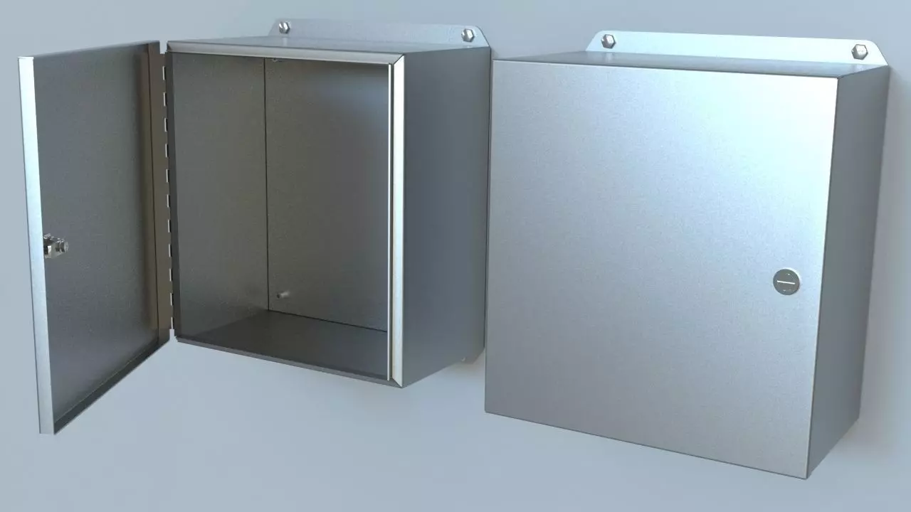 Electrical Steel Panel Box 3D model