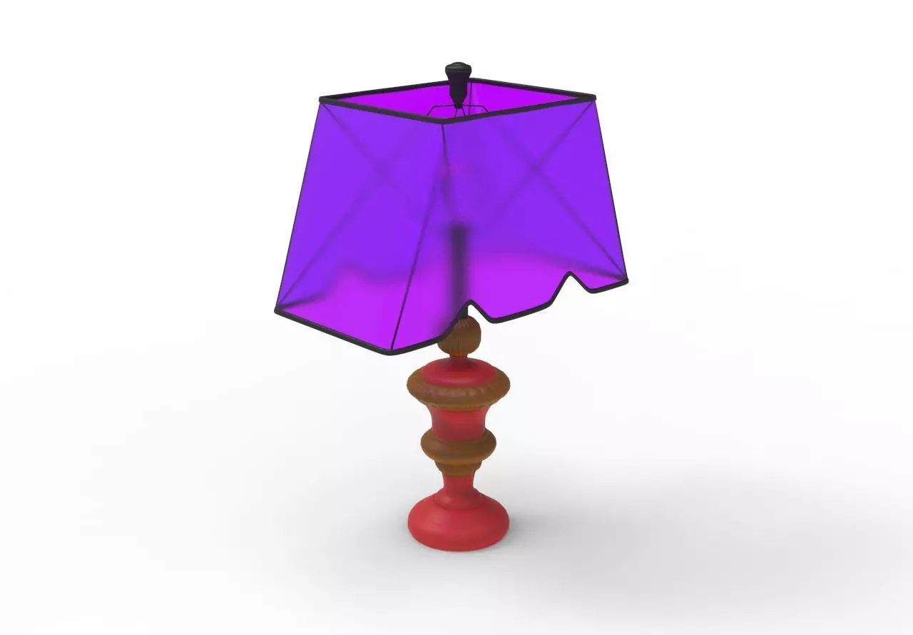 TableLamp lamp with shade 3D model