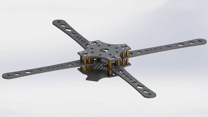 Drone Frame Type Quad X  Free 3D print model