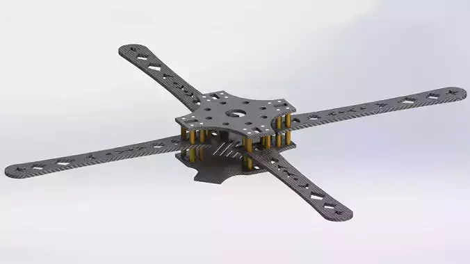 Drone Frame Type Quad X  Free 3D print model