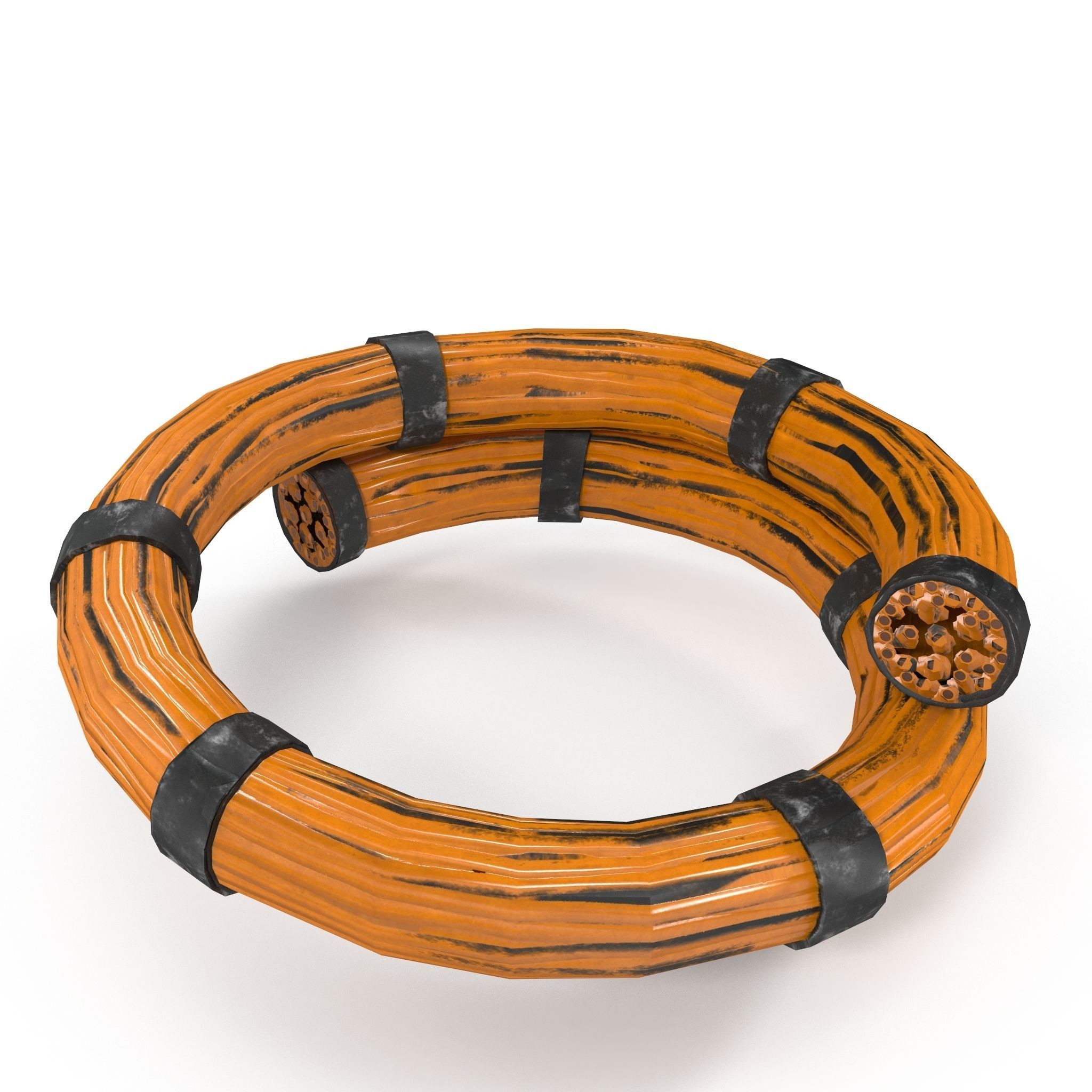 Wires and cables LOW dirt Low-poly 3D model_3