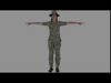 Rigged Soldier 06 3D model_1