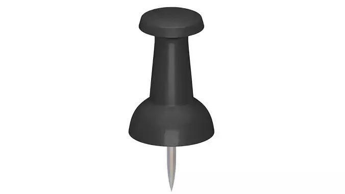 Assorted Push Pin black 3D model