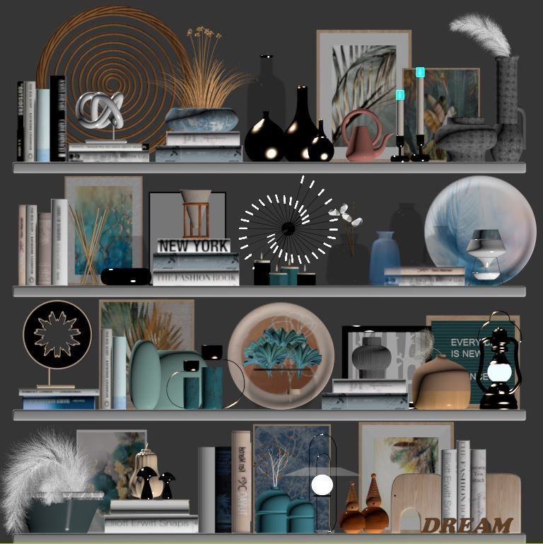 decorative set12 3D model_6