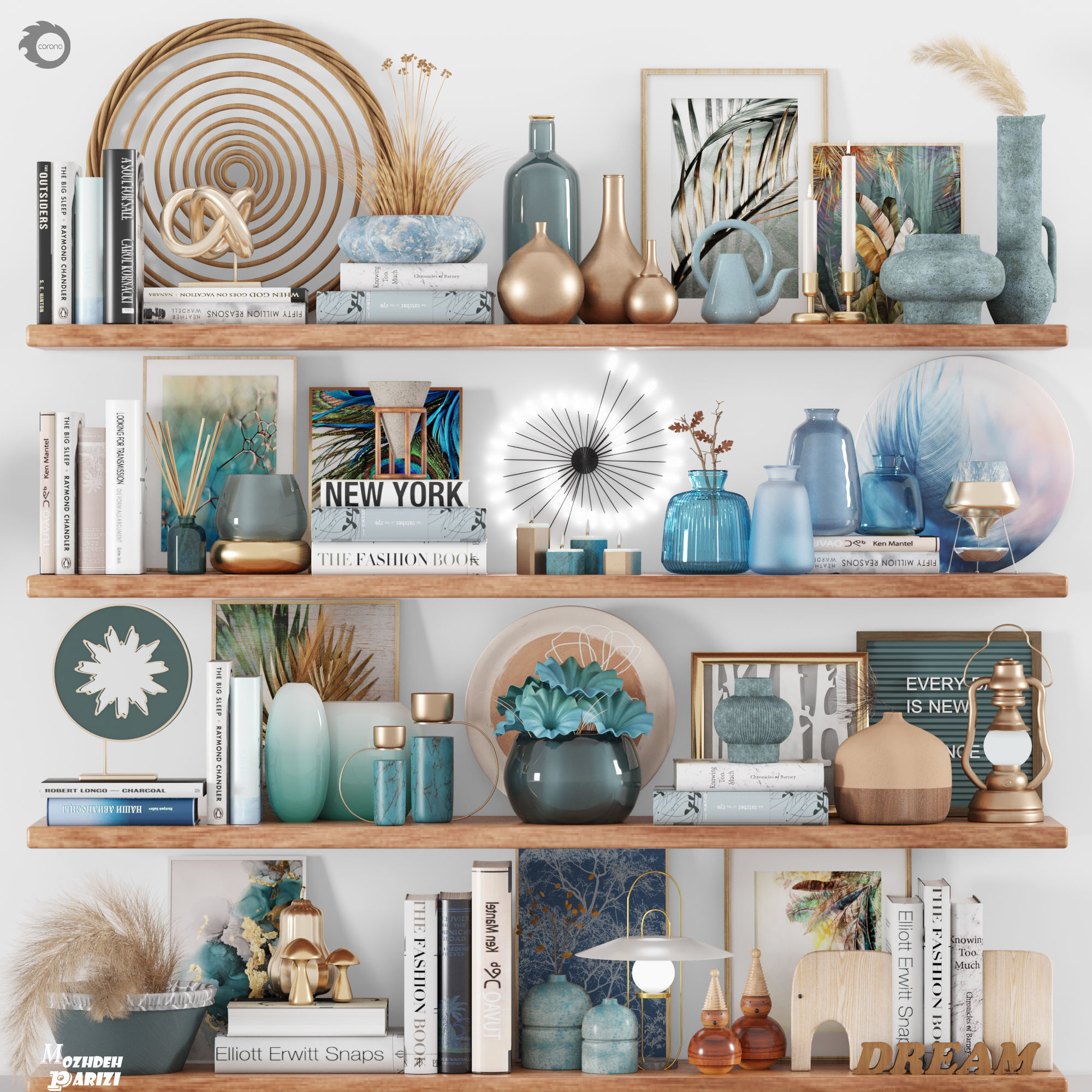 decorative set12 3D model_2