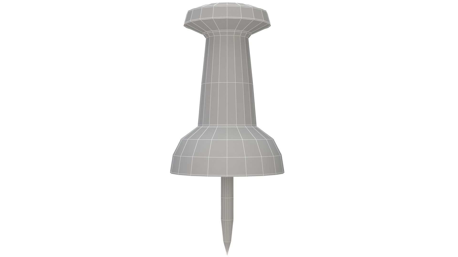 Assorted Push Pin green 3D model_4