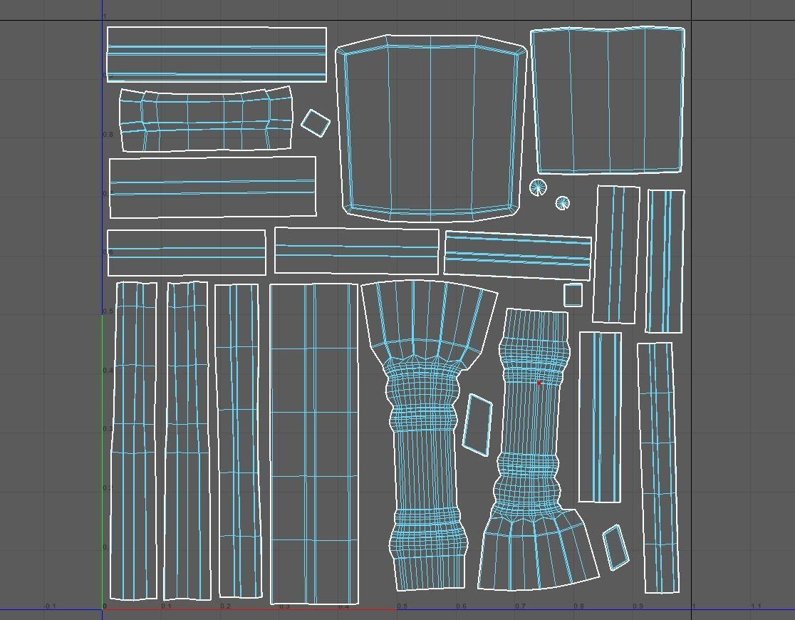 Chair low poly wooden Free low-poly 3D model_8