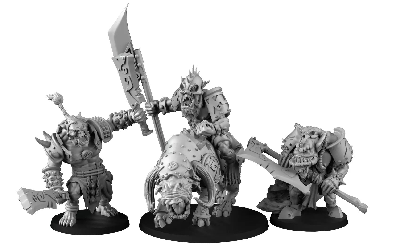 Horde of Orcs 3D print model_0