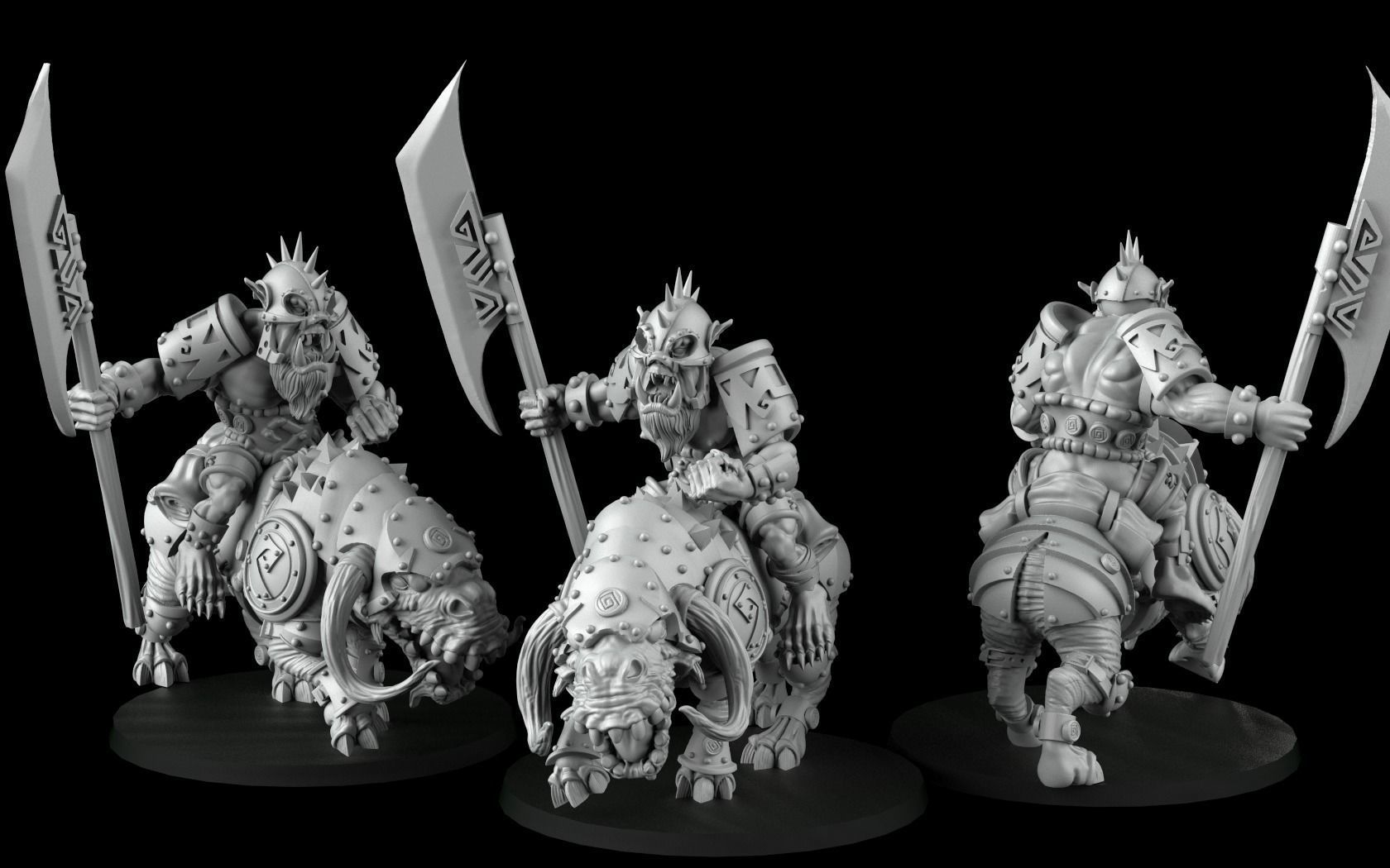 Horde of Orcs 3D print model_1