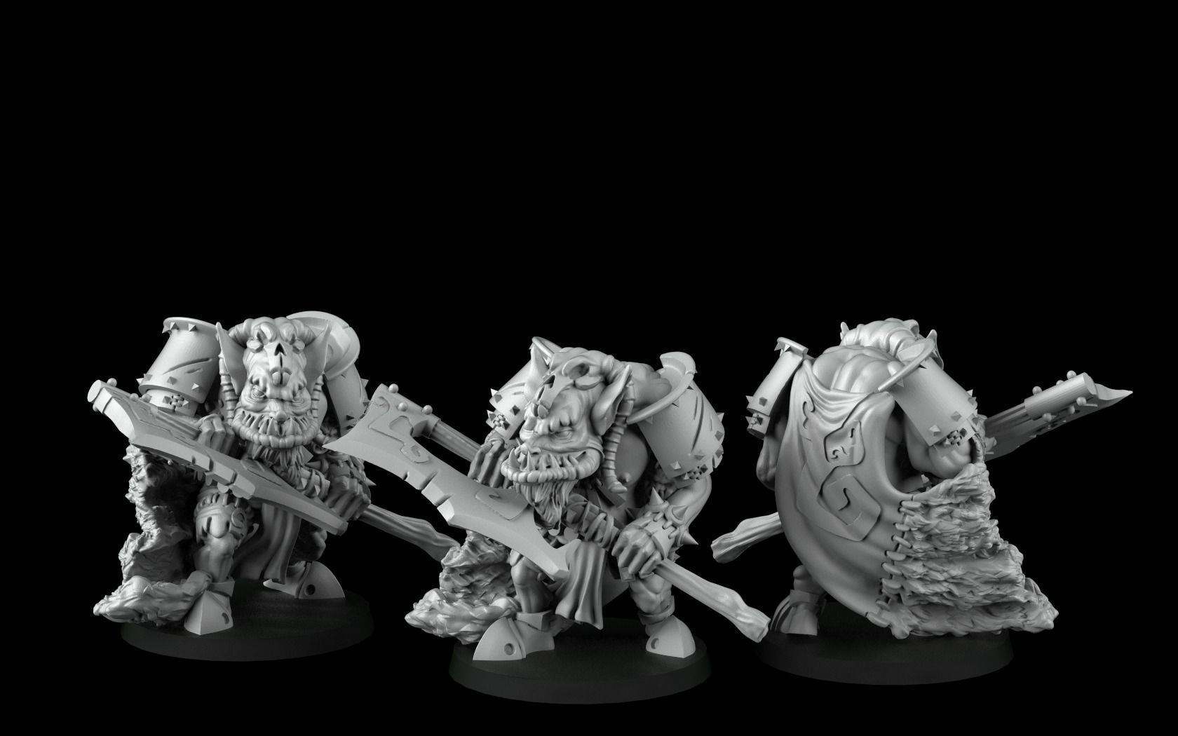 Horde of Orcs 3D print model_3