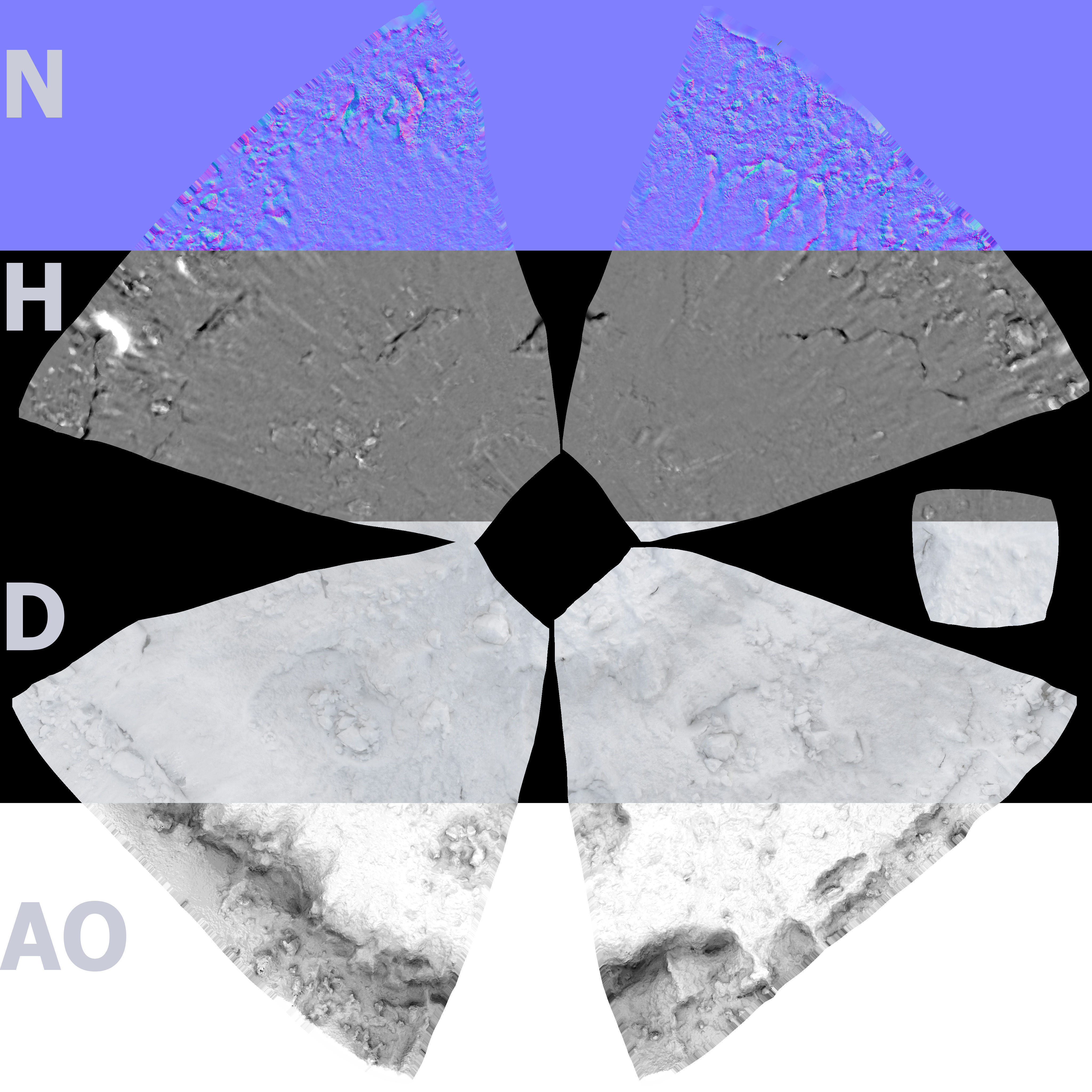 Snowdrift 170cm 3D model_16