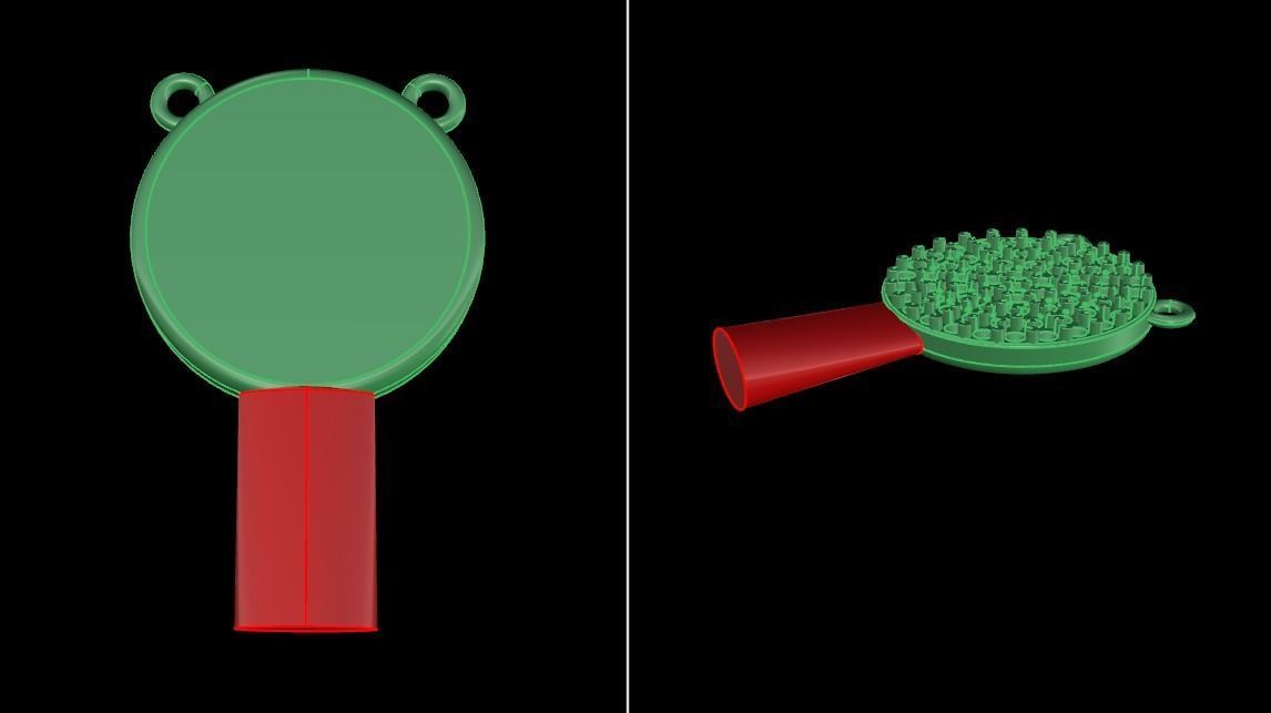 ROUND CLUSTER STUD PENDANT 1MM LARGE SIZE 3D print model_10