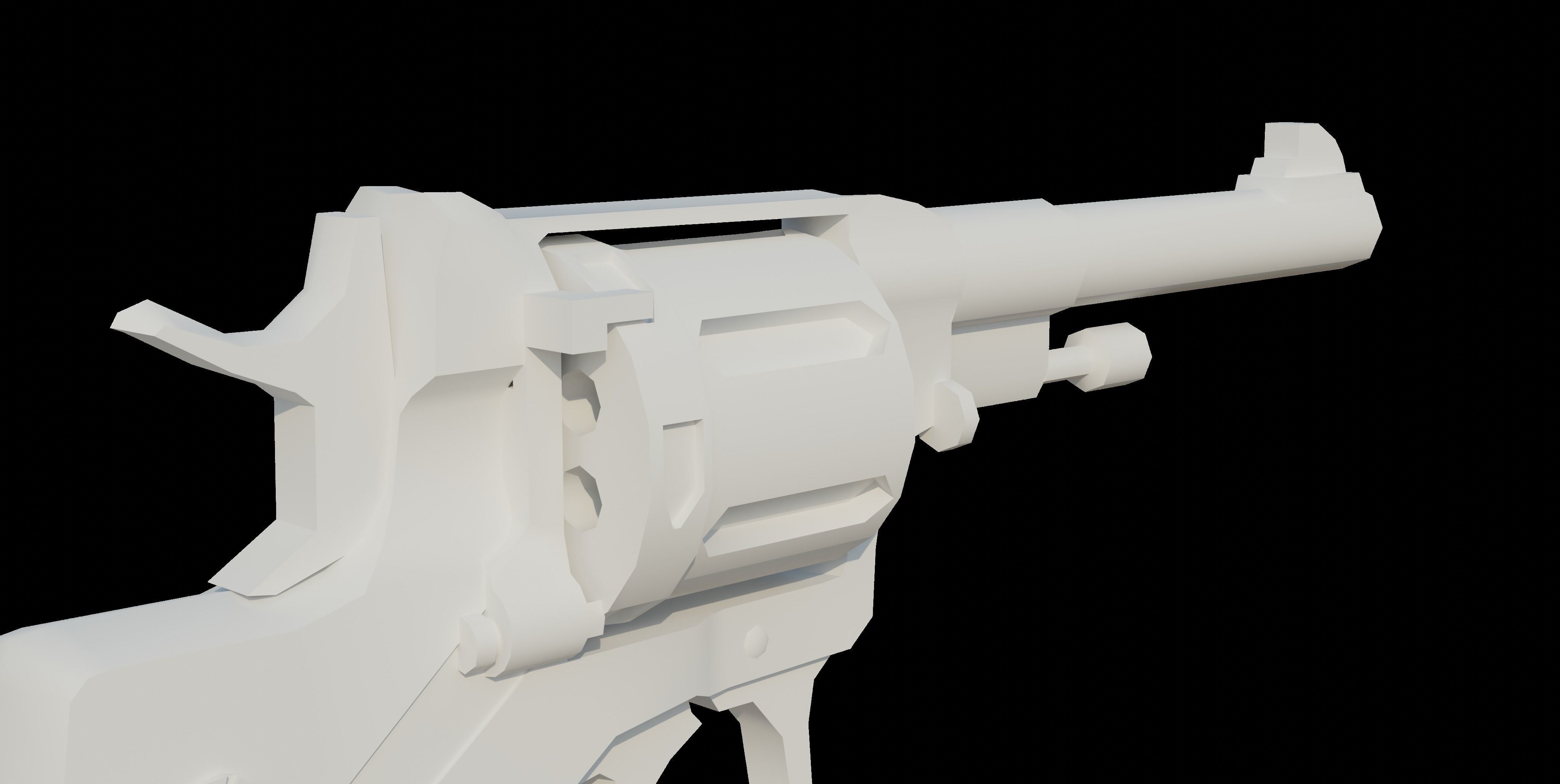 Nagant M1895 Low-poly 3D model_32