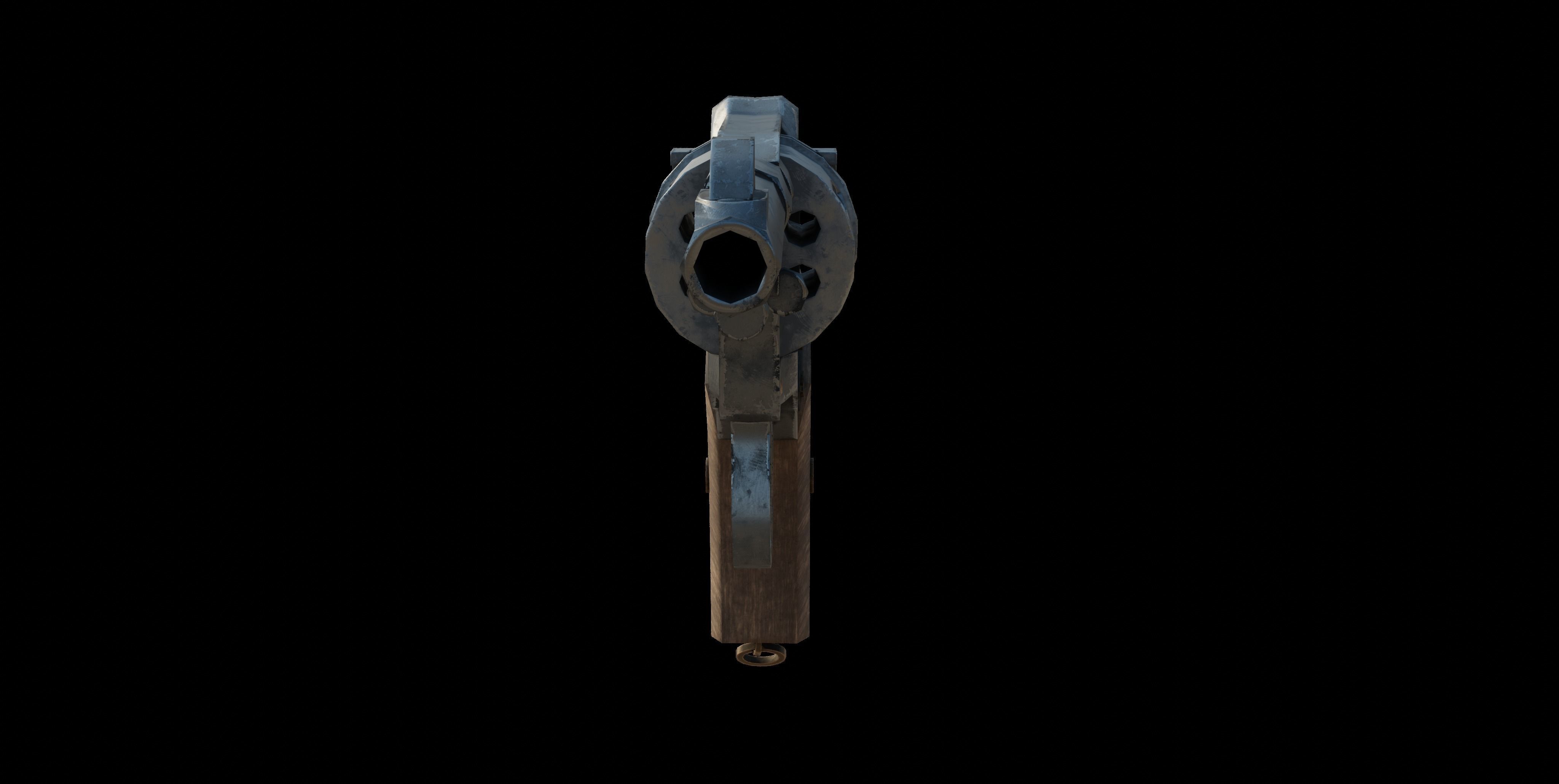Nagant M1895 Low-poly 3D model_6