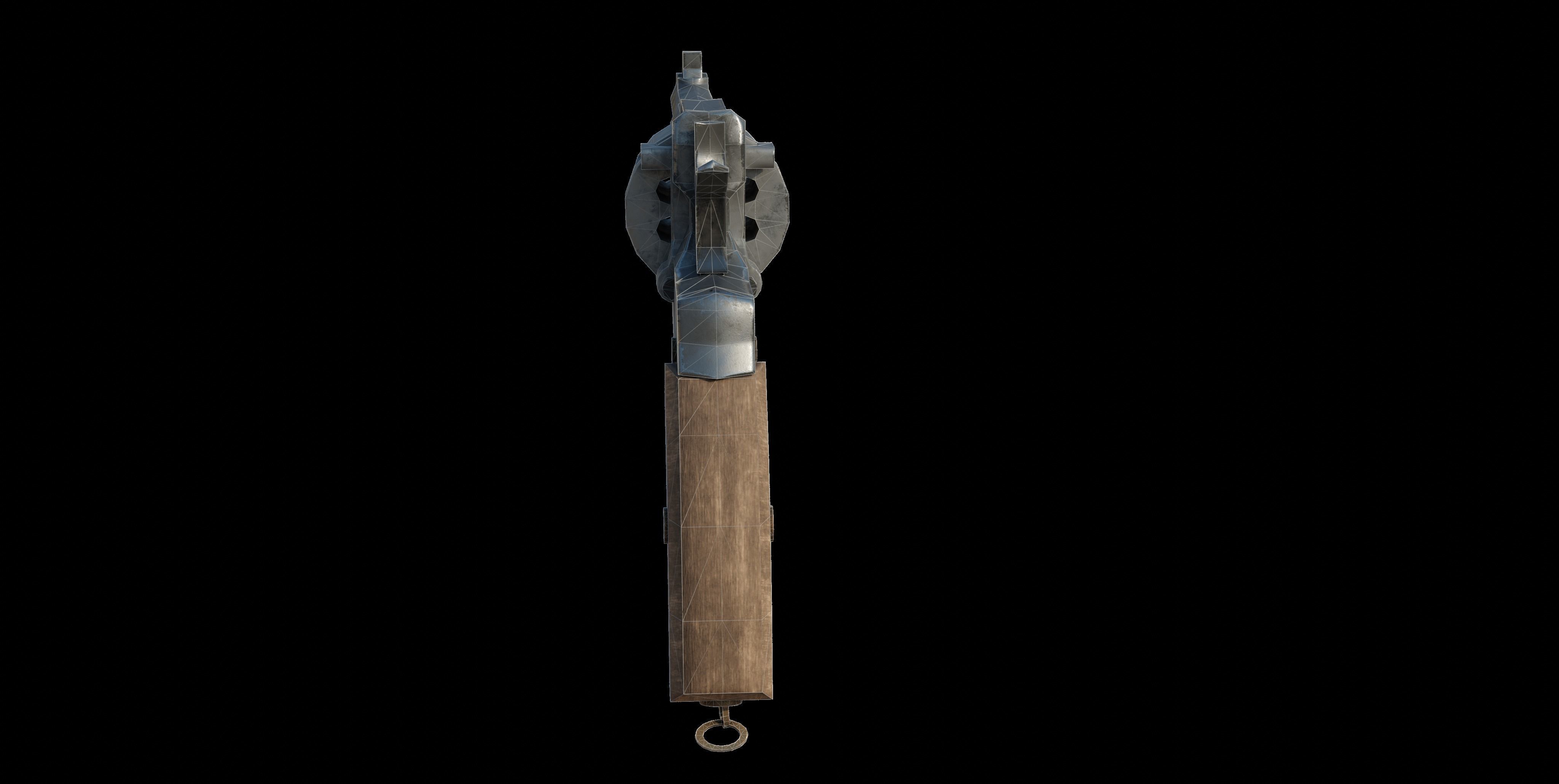 Nagant M1895 Low-poly 3D model_25
