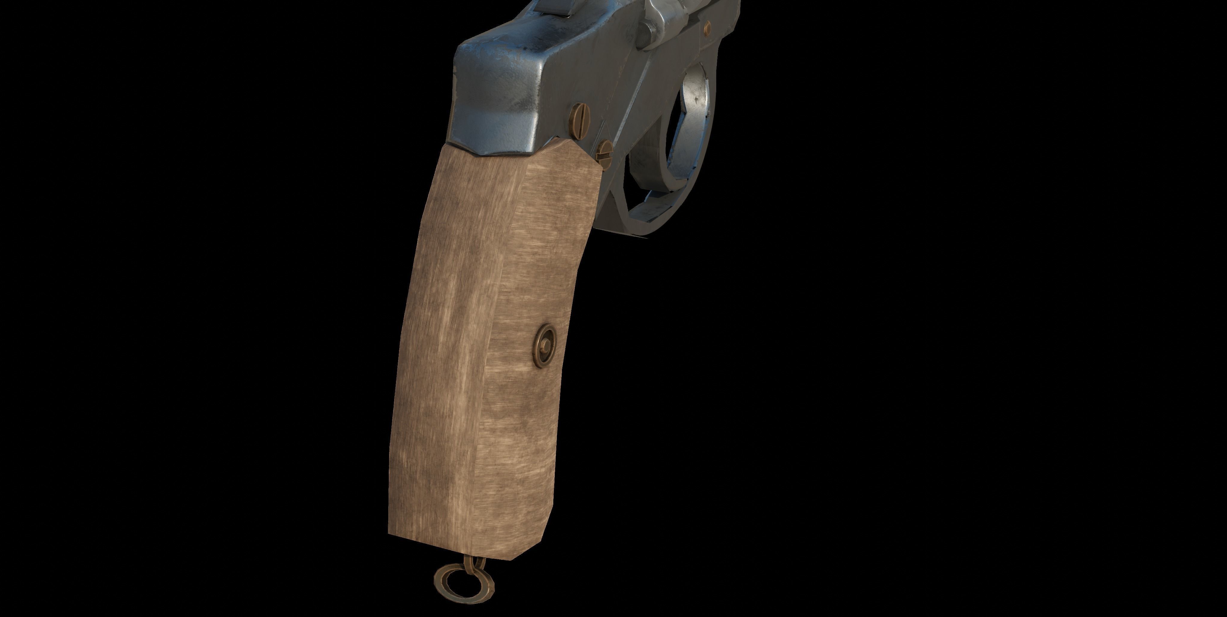 Nagant M1895 Low-poly 3D model_33