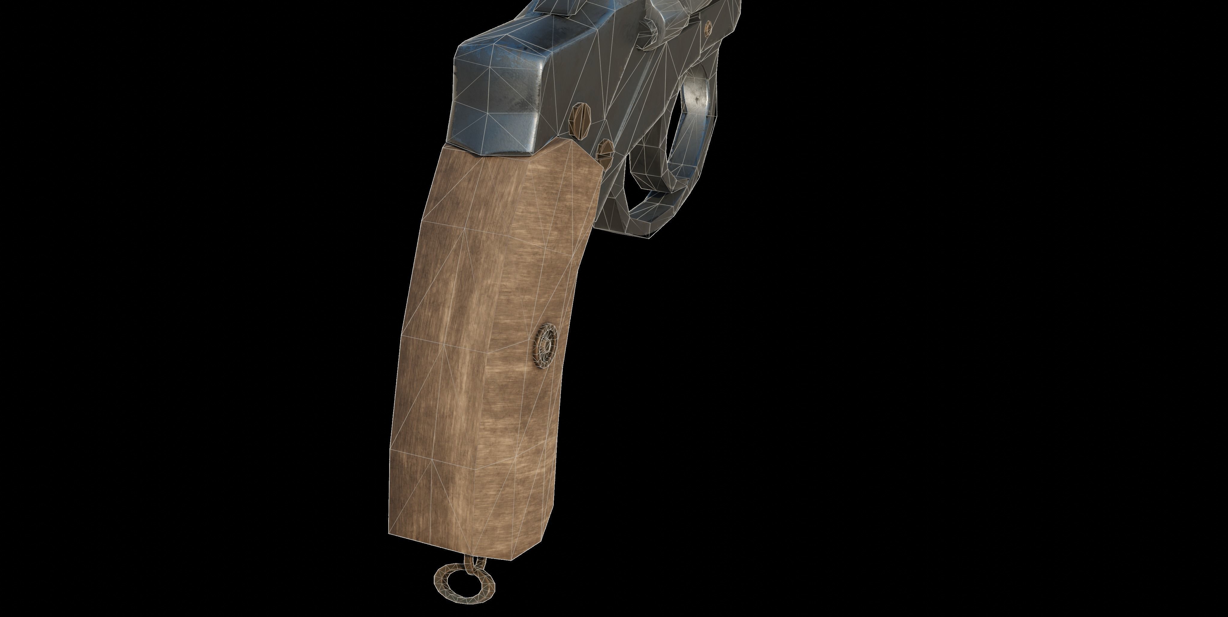 Nagant M1895 Low-poly 3D model_34