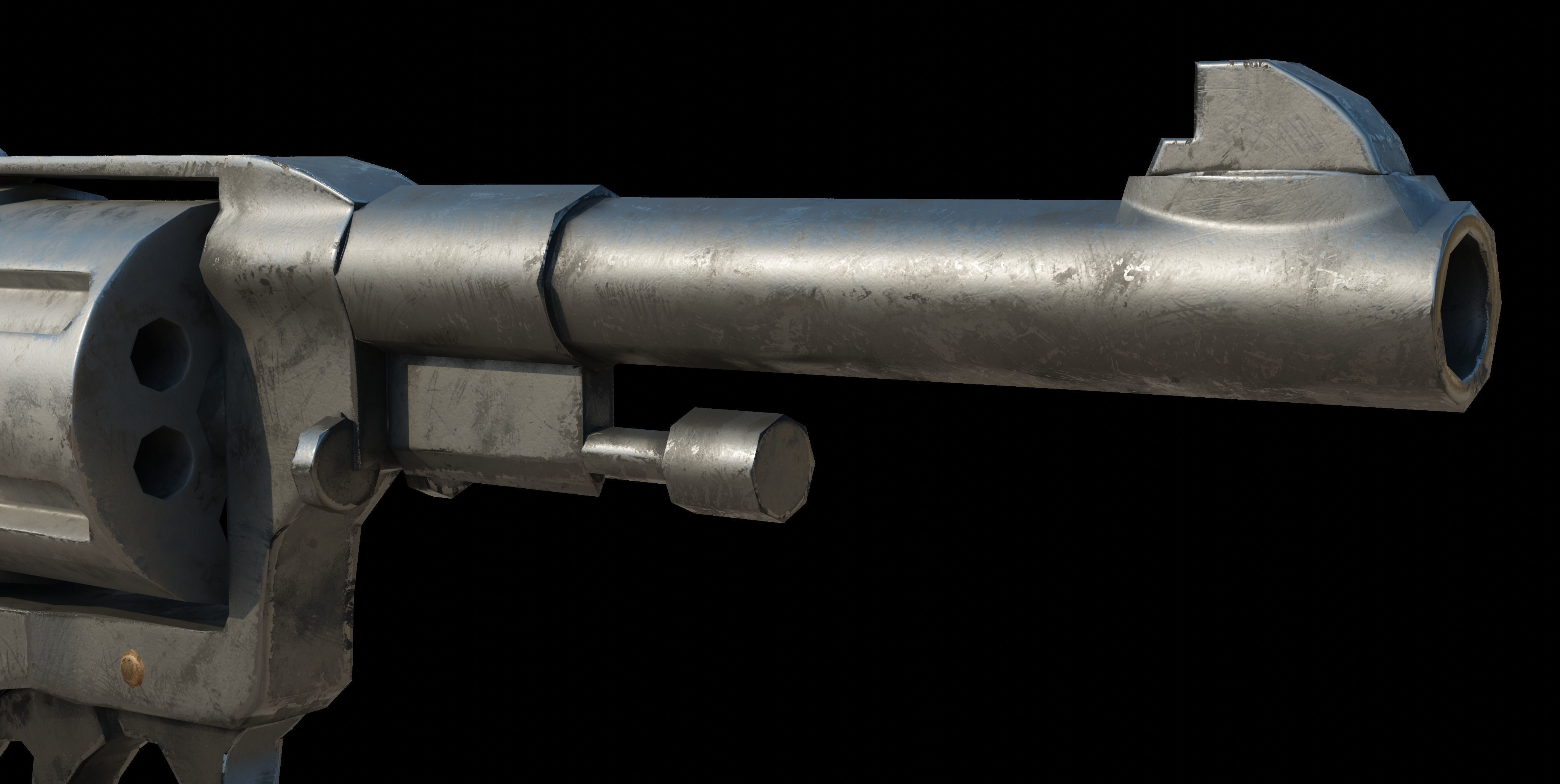 Nagant M1895 Low-poly 3D model_36