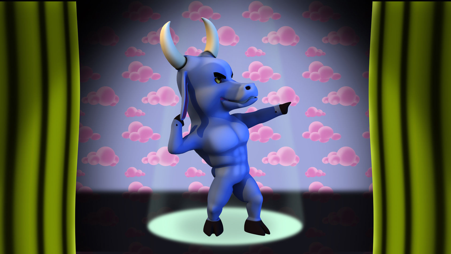 Thunder Cow 3D model_2