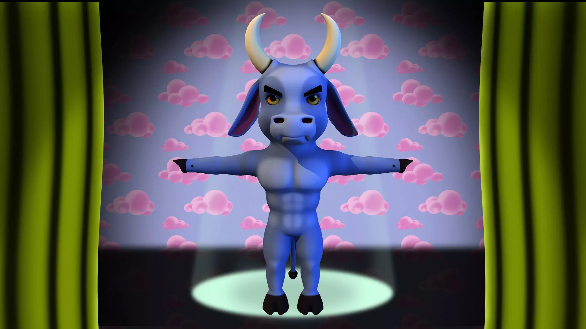Thunder Cow 3D model_0