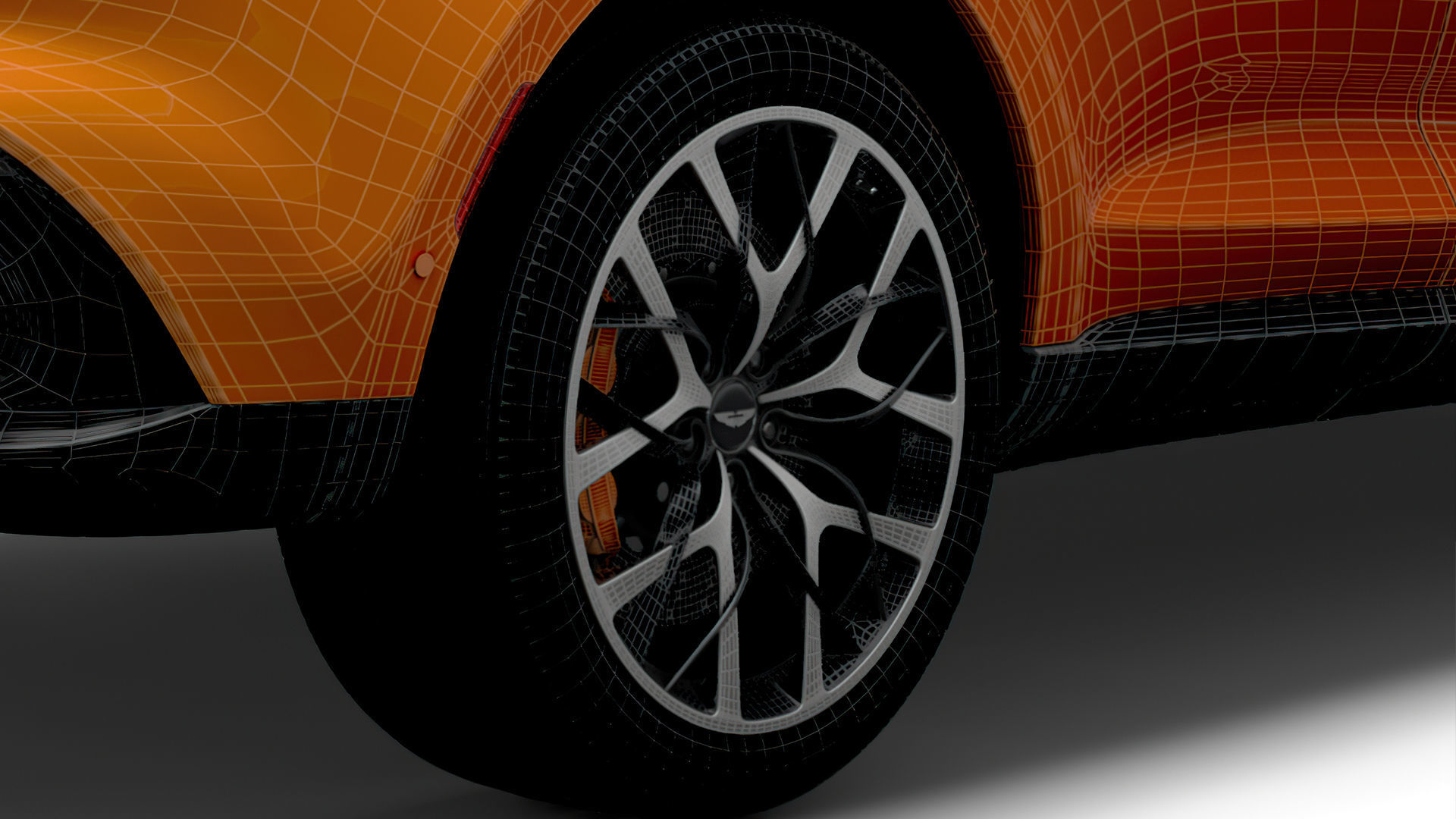 Aston Martin DBX North America 2021 wheel 3D model_5
