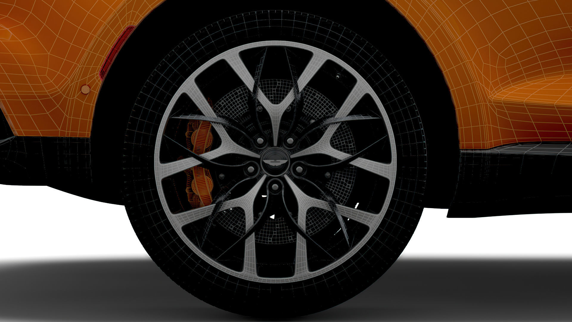 Aston Martin DBX North America 2021 wheel 3D model_4