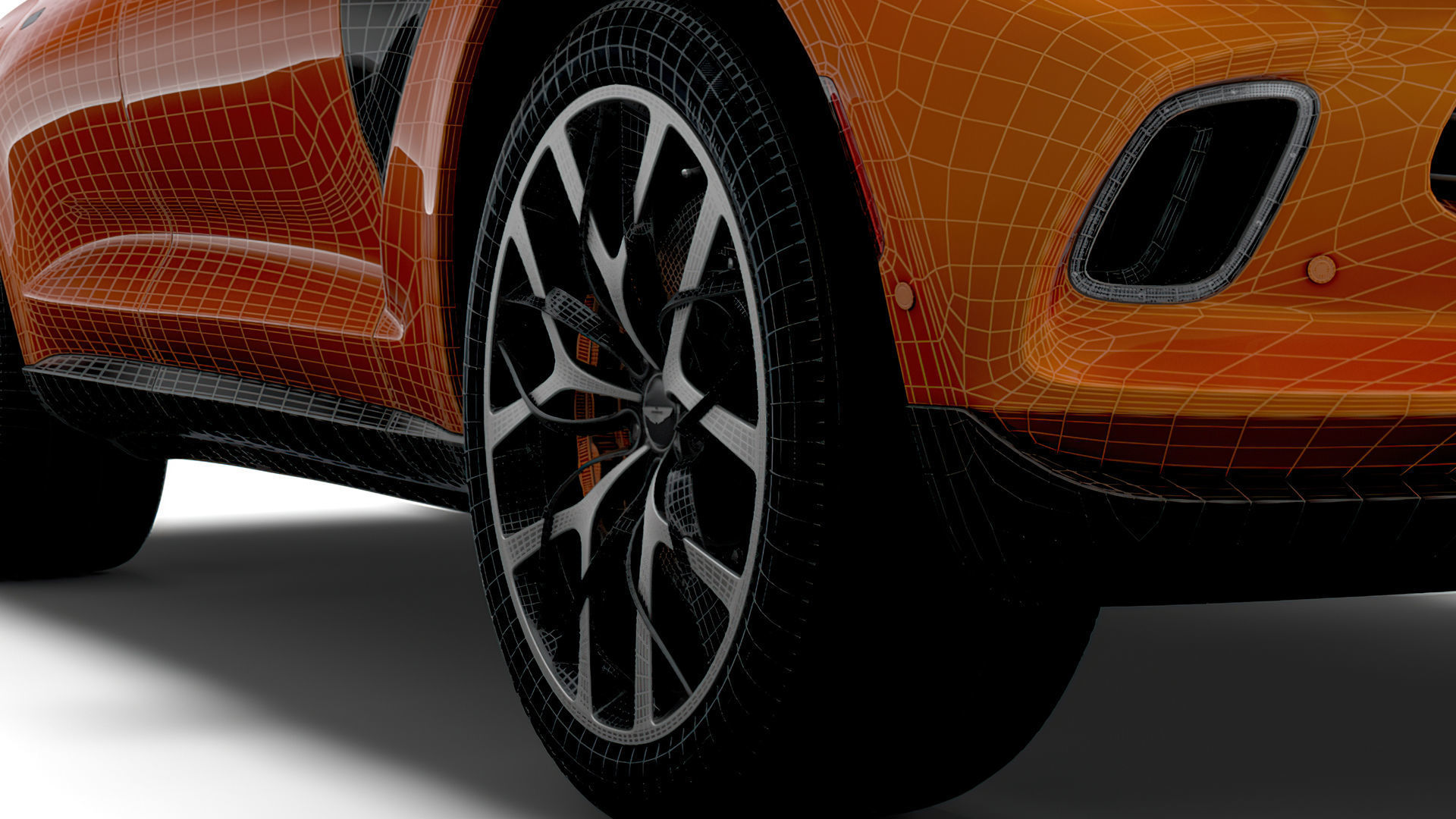 Aston Martin DBX North America 2021 wheel 3D model_3