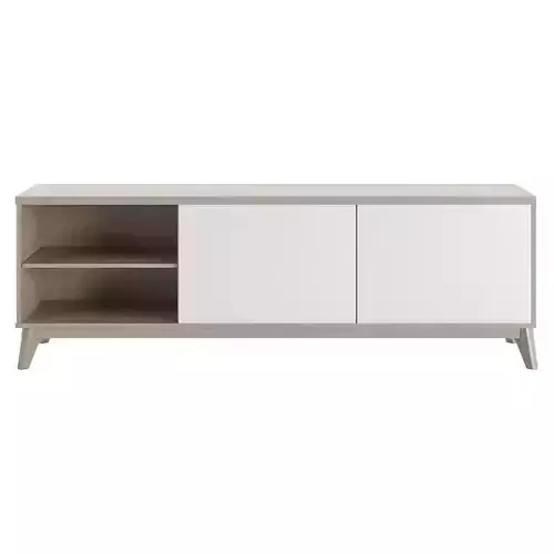 Tv bench wood - white 