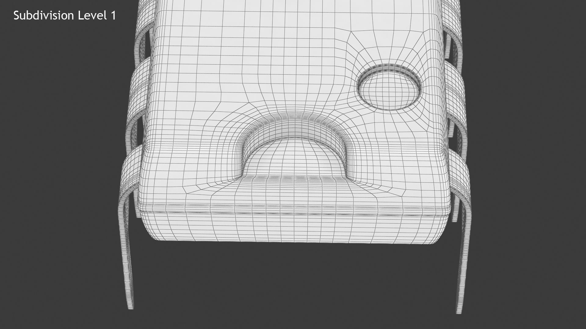 Microchip Small Low-poly 3D model_14