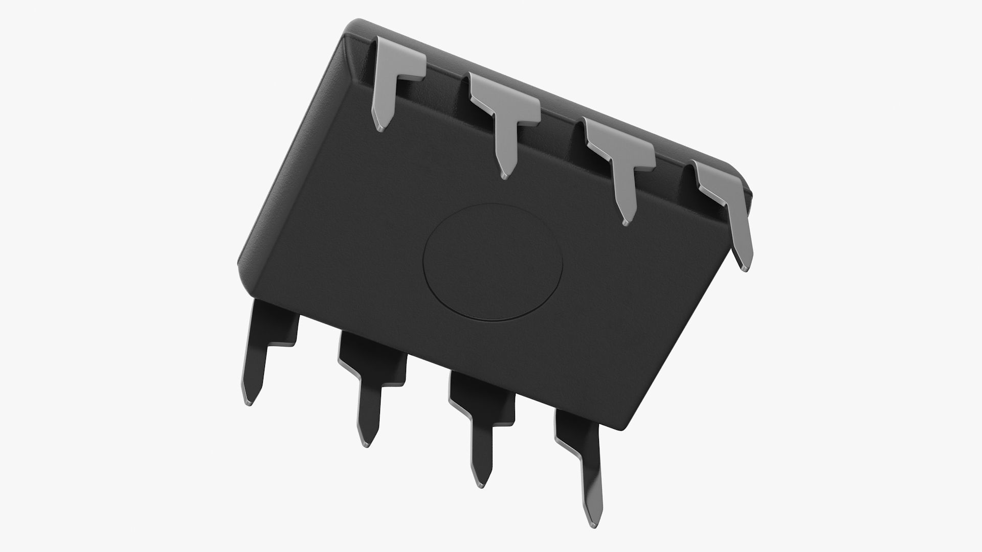 Microchip Small Low-poly 3D model_6
