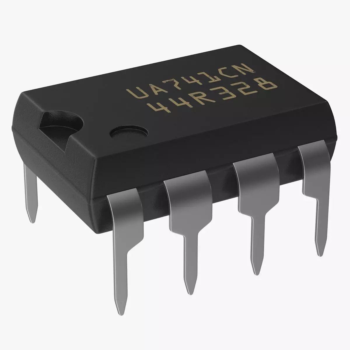 Microchip Small Low-poly 3D model_0