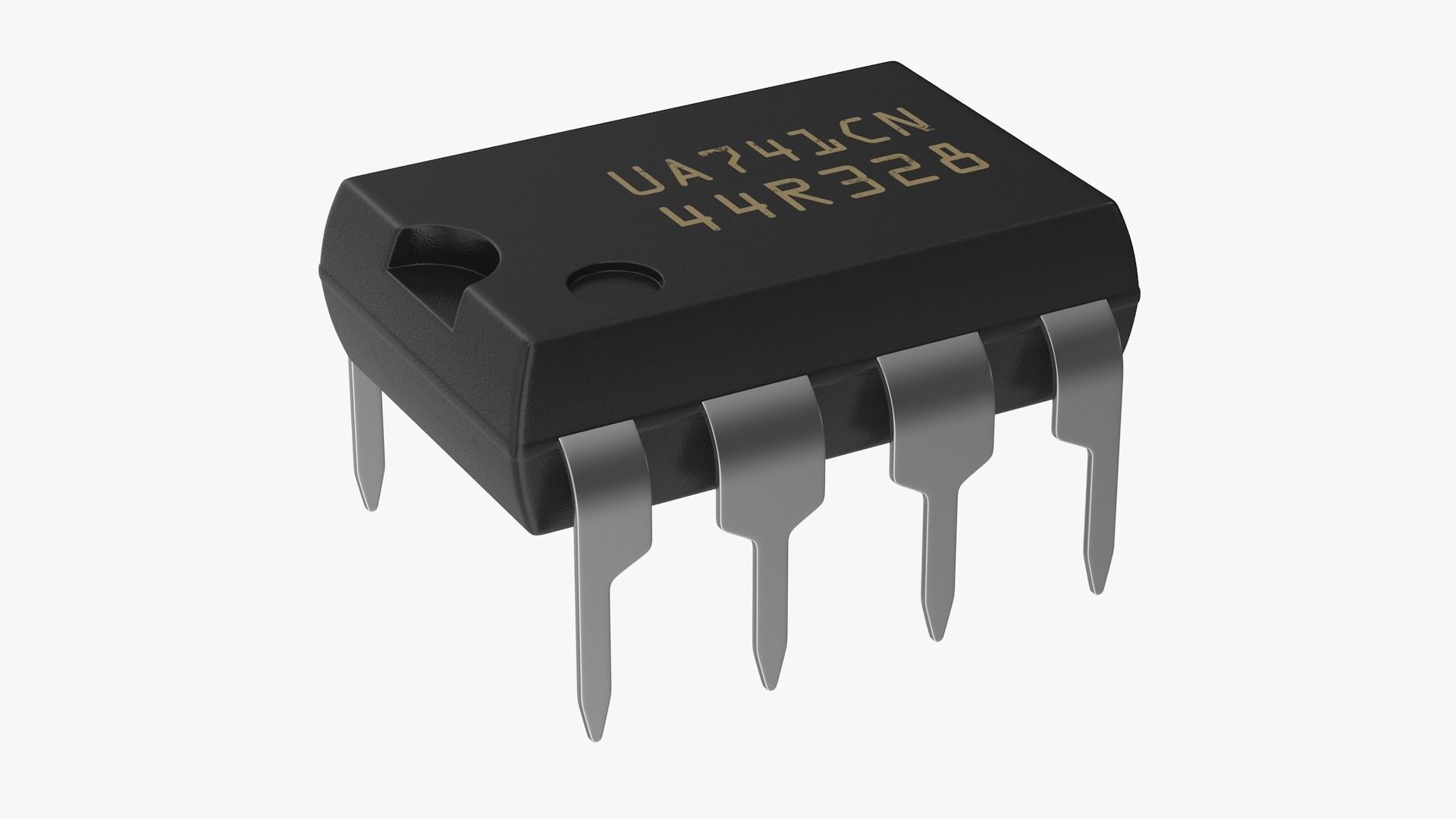 Microchip Small Low-poly 3D model_1