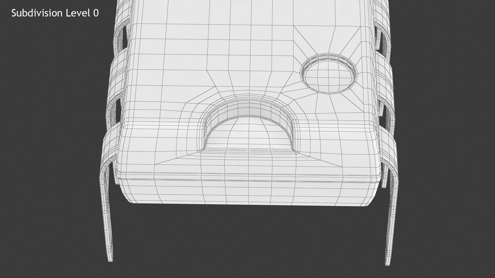 Microchip Small Low-poly 3D model_13