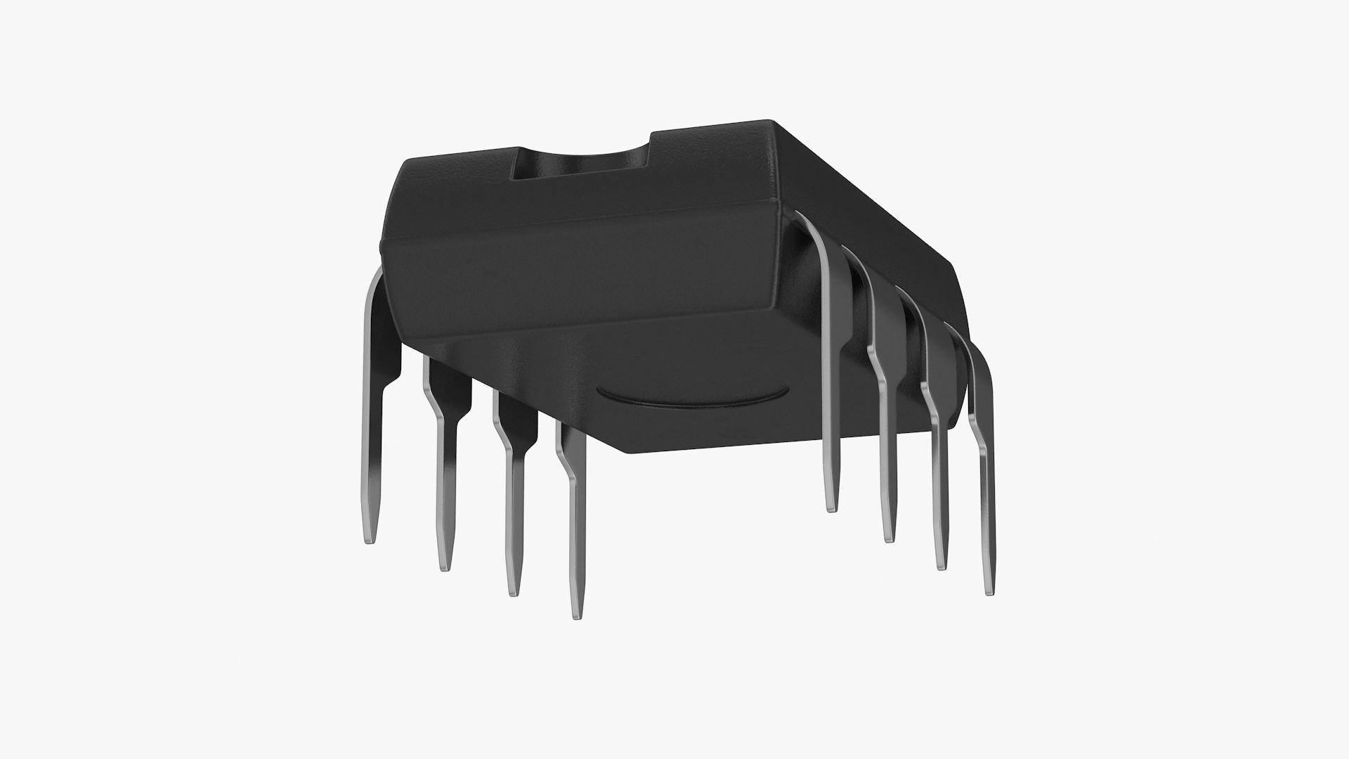 Microchip Small Low-poly 3D model_7
